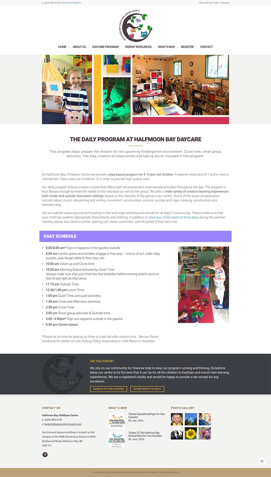 Halfmoon Bay Childcare Society